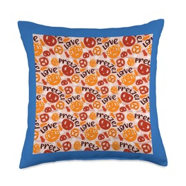 Pretzel Love Baking Pretzels Maker Pastry Bakers Throw Pillow