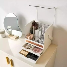국산 뚜껑있는 화장품 정리함 화장대 메이크업박스 Domestic Makeup Organizer with Lid Makeup Dresser Makeup Box
