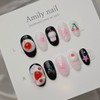Cherry Cupcake [Handmade Nail Tip] Emily Nail - Stiletto /