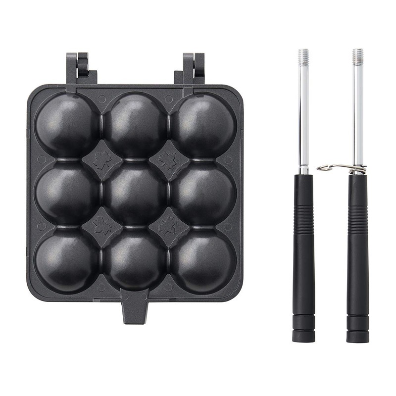Logos 81062244 Takoyaki Ball Maker, Black, Approx. Width 14.0 x