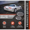 OLIMPOCICLI Corvette Tail Light Louver Cover Kit Fits: 1997-2004 Corvettes,