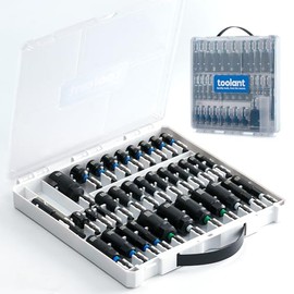 toolant 34 Piece Magnetic Nut Driver Set, Impact Driver Bit Set, Deep Nut Driver, Impact Socket Adapters, Wing Nut Driver, Tough Gift Case
