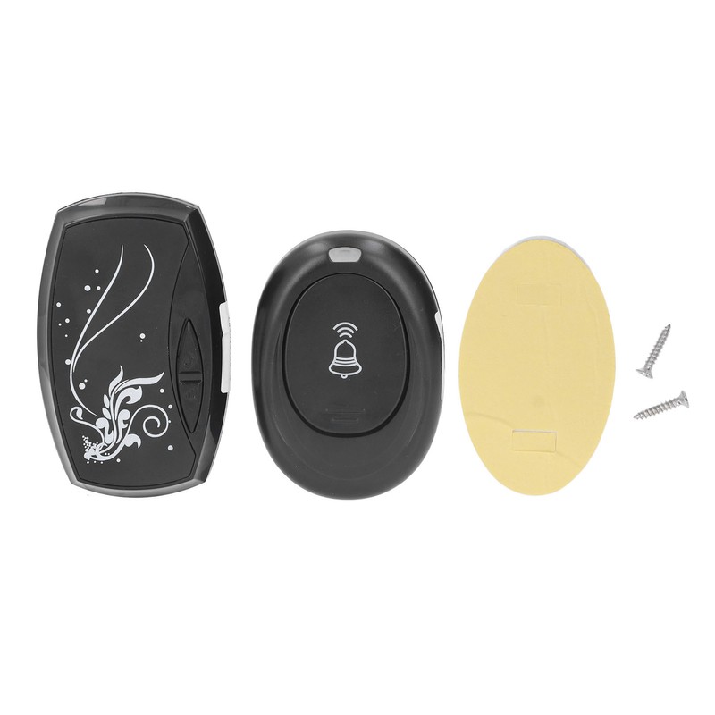 Wireless Doorbell with LED Flash Light Remote Control Music Doorbell