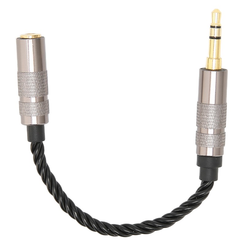 3.5 Male to 2.5 Female Adapter Portable Silver Plated Copper