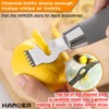 HAMOER Citrus Lemon Zester & Channel Knife Tool for Kitchen