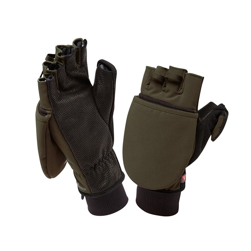Sealskinz Men's Outdoor Sports Mitten Gloves, Green (Olive), Medium
