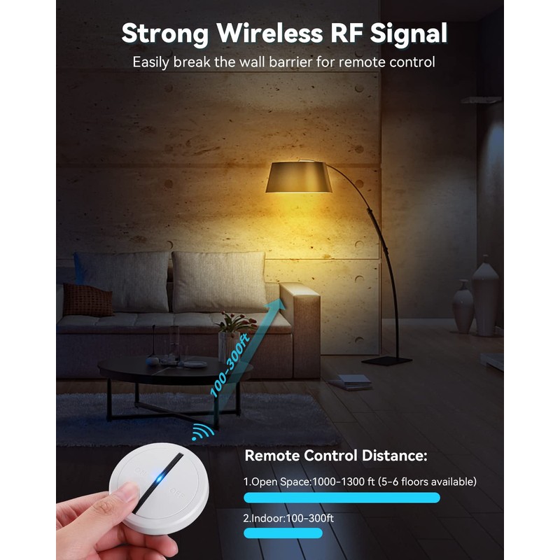Wireless Switches for Lights, ELECTOP Magnetic Multi Way Remote Control