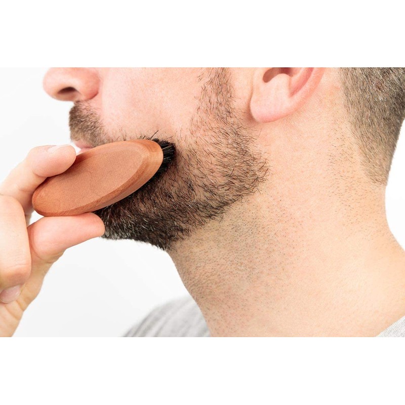 REMOS Beard Brush with Vegan Plant Fibre Made from Domestic