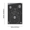 Allen Company EZ Aim Splash Reactive Paper Shooting Targets, Silhouette,