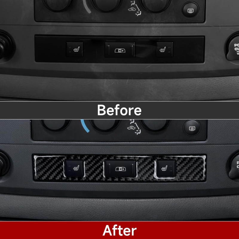 BRMYL Seat Control Panel Decals for 2006 2007 2008 Dodge
