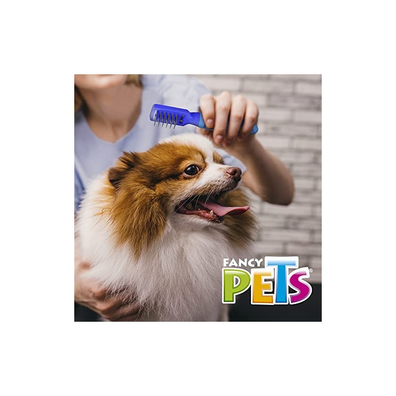 Fancy Pets Peine Rompenudos Curvo para Perro con 6 Navajas