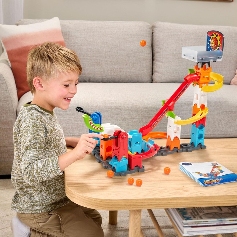 VTech Marble Rush 3-Point Launch Set with Mini Basketball Hoop