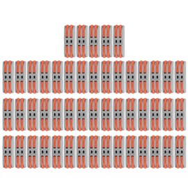 50Pcs Conductor Terminal Quick Compact Soft Hard Wire Connectors Industrial AccessoriesSPL-2