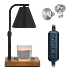 SOKCVSEA Candle Warmer Lamp - Electric Timer Candle Lamp Warmer, for Mom, House Warming Gifts New Home Bedroom Decor Dimmable with 2 Bulbs for Compatible with All Jar Candles