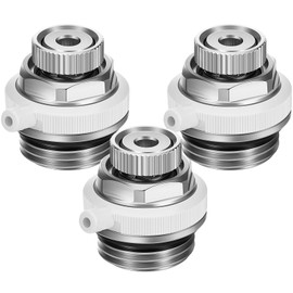 Automatic Bleed Valve 3/4 Inch Bleed Plug Valve Radiator Bleed Valve Brass Self Bleeding Radiator Valve (Pack of 3)