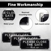 Guegine 3pcs Please Close the Gate Sign, Dog Loose Signs