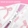 Nesker Twin Zipper Bedding, Ribbon Bow Knot Zipper Bedding Sets
