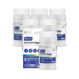 Chong Kun Dang Healthyamine All-in-One Immune Multivitamin for Men 60 Tablets, 6 Boxes (12-Month Supply) / Men's Multivitamin Iodine / 종근당 헬시아민 올인원 이뮨 멀티비타민 포 맨 60정 6박스 12개월분  남성 남자 종합비타민 아이오딘