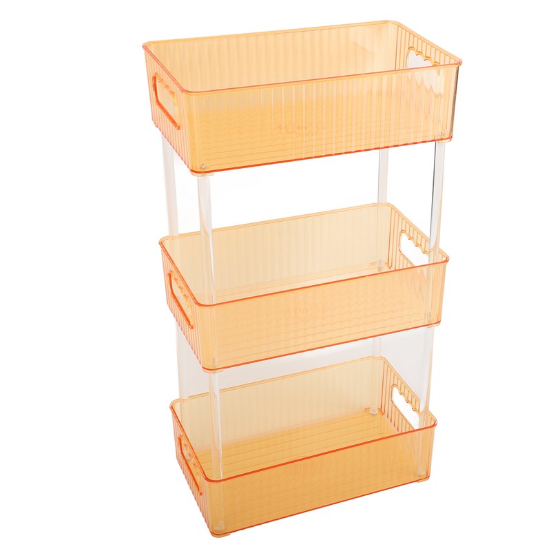 Acrylic Bathroom Storage Rack 3 Tiers Bathroom Counter Organizer Countertop