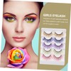 LALAFINA Fake Eyelashes 5pcs Decorative False Eyelashes for Cosplay Makeup