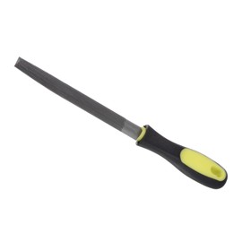 CoCud Half Round File, | 6 Inch File Length |, High Carbon Steel Medium Cut File Hand Rasp with Anti-Slip Grip Handle - (Applications: for Shaping Metal Wood Plastic), 1-Piece