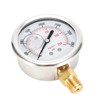 Stainless Steel Hydraulic Liquid Filled Fuel Pressure Gauge 0-3500 PSI