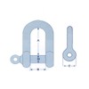 x2 3MM Galvanised Steel Commercial Dee Shackles