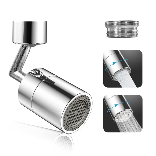 Universal Faucet 720 Degree Rotating Kitchen Faucet with 4 Layers Mesh Filter Aerator for Faucet