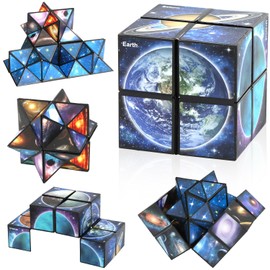 Star Cube Magic Cube, Infinity Cube, Anti-Stress Cube IQ Puzzle, Infinity Cube Fidget Toy, Magic Cube, Magic Cube Games, Gift Ideas from 6 7 8 9 10 11 Years Boys Girls