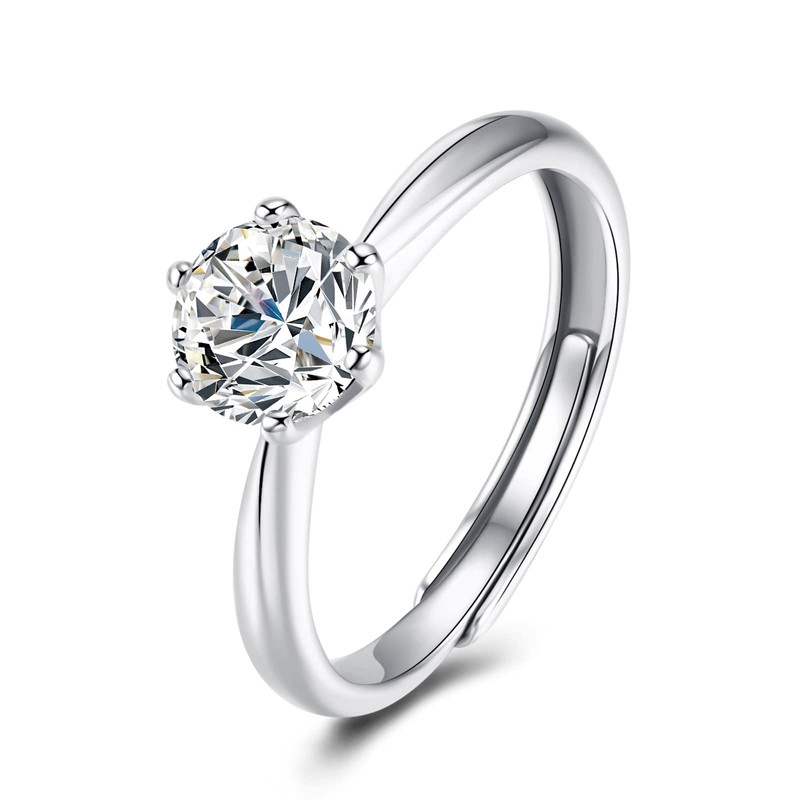 Anillos para Mujer - Anillo Ajustable de Plata de Ley