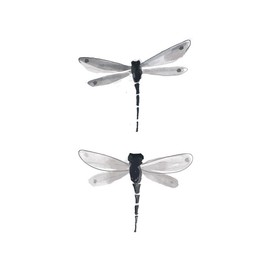 SanerLian Dragonfly Temporary Tattoo Sticker Waterproof Vintage Classic Shoulder Arm Back Body Art 10.5X6cm Set of 5 (SF4814)