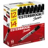 Sharpie Esterbrook Marcadores Permanentes, Punta Cincel, Negro, 14 Piezas