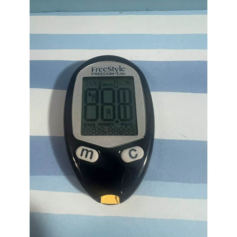 FREESTYLE Freedom Lite Glucose Meter & CASE - GUARANTEED TESTED