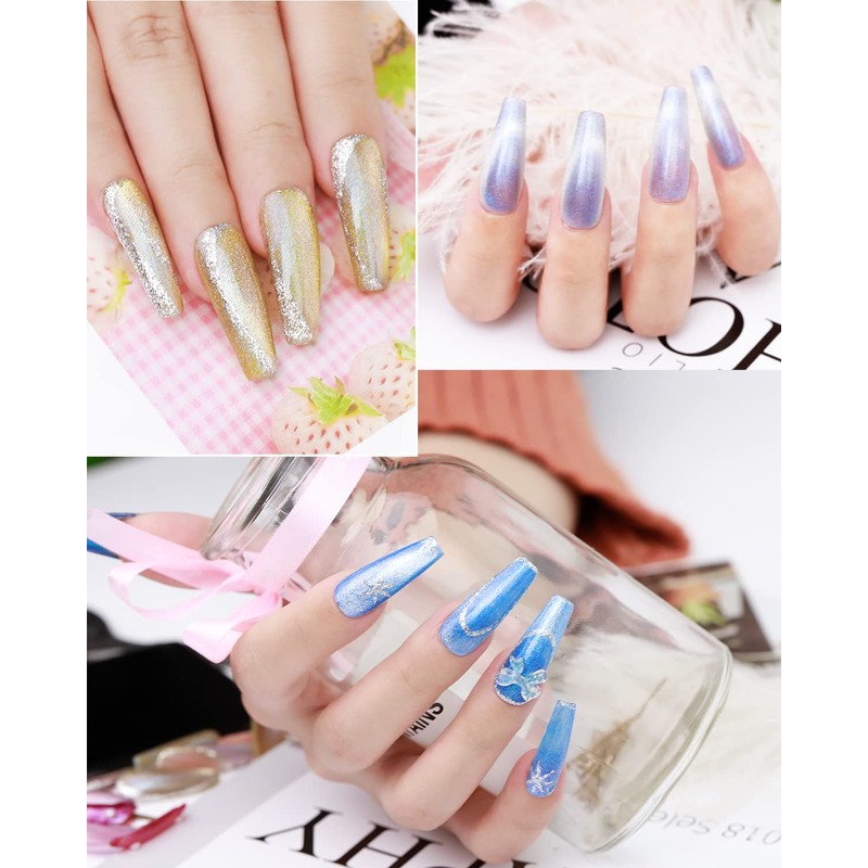 Biutee Magnetic Gel, Cat Eye Gel, 6 Colors, 0.3 fl