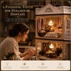 NUOBESTY 1Pc Dollhouse Chandelier Light, 1:12 Scale Miniature Ceiling Lamp