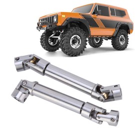 SOCOCO Silver Stainless Steel Drive Shaft Corrosion Resistant 1/10 RC Car, 2pcs Axial Track, 90-125mm