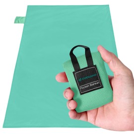 Odoland Outdoor Pocket Travel Blanket Beach Mat - Waterproof Sand Proof Beach Blanket, Picnic Mat - Multi Colour and Sizes - Portable Lightweight for Camping, Picnic AppleGreen S