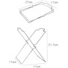 Stainless Steel Trash Bag Holder Folding Garbage Bag Shelf Home