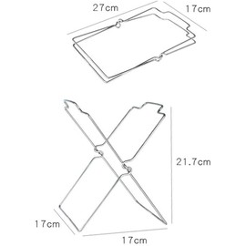 Stainless Steel Trash Bag Holder Folding Garbage Bag Shelf Home Kitchen Countertop Organizer Dishcloth Towel Rack Garbage Bag Support Stand