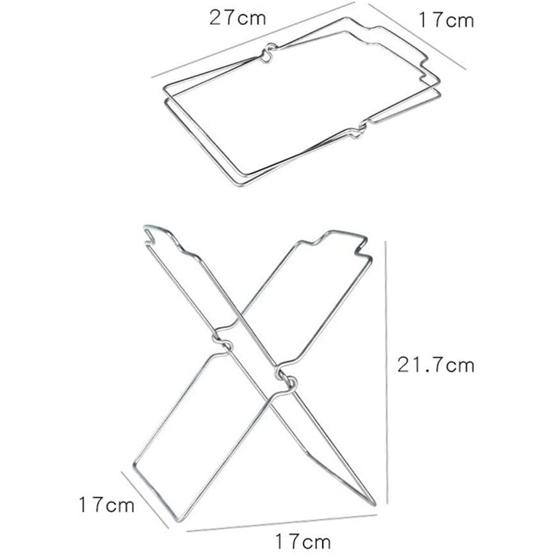 Stainless Steel Trash Bag Holder Folding Garbage Bag Shelf Home