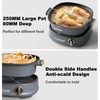 Stariver 3L Electric Hot Pot with Dual-Power Control and Non-Stick,Electric