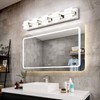 SOLFART LED Vanity Lights Bundle 7248-5T and 8778-1000mm-Silver Modern Bathroom