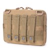 Tactical Molle Tool Pouch Multi-Purpose Modular Utility Bag (Tan)