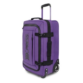 26'' Rolling Duffle Bag with Wheels,Rolling Duffle Bag w/Handle,Carry on Luggage Travel Duffle Bags for Man Women（26,Purple）