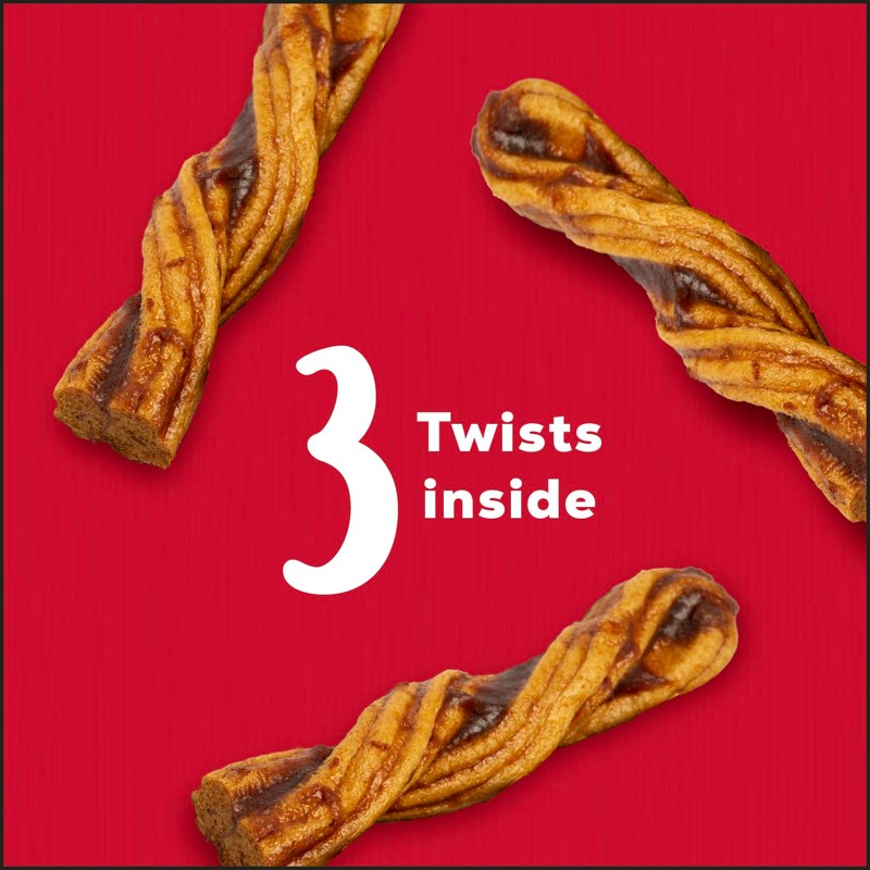 Country Kitchen Rawhide Free Twists Dog Chews, Made with Real