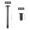 Hemobllo 60 Pcs Computer Case Fan Screws Kit: M5x10mm Carbon