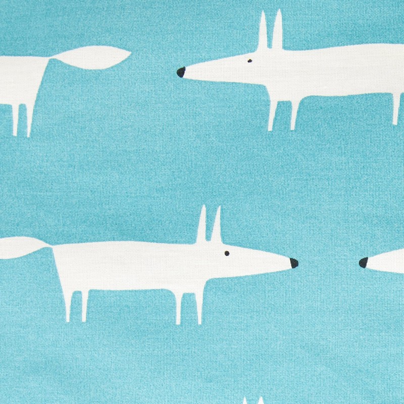 Scion Mr Fox Standard pillow case pairs, Teal,74x48