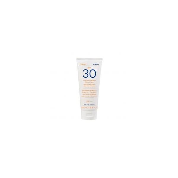 Korres Yoghurt Sunscreen Emulsion for Face & Body Spf30 200ml