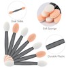 GCQQ 100PCS Eyeshadow Applicators - Disposable Eyeshadow Brushes Sponge Eye