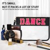 SUILU 2 Pcs Dance Recital Gifts Cosmetic Makeup Bag with
